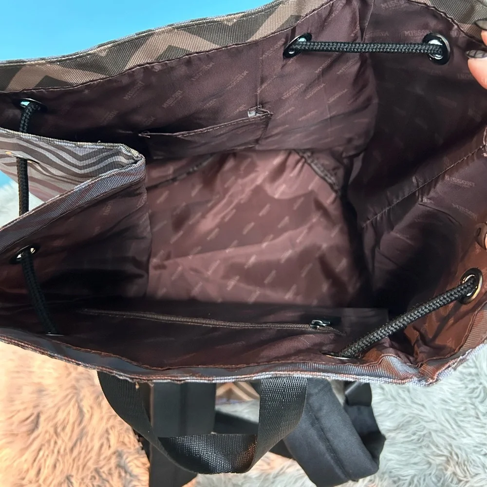 Missoni men’s Backpack Chevron Multicolored Striped - Picture 13 of 16